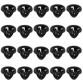 Create idea Pack of 20 Rear Light Lamp Holder Mounting Clips 68084593AA Compatible with Dodge Compatible with Ram 2007-2013 Truck Pick-Ups 1500 2500 3500, Black