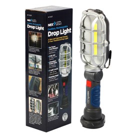 (Improved) NextLED NT-5571 Rechargeable Magnetic LED Work Light, 1000 LM Trouble Light, Cordless LED Drop Light, Mechanic Flashlight for Garage, Enhanced Magnetic Base & Hook, Automotive Tasks
