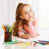 AUAUY HB Pencils Set, Multicoloured Children's Pencils with Eraser, Wooden
