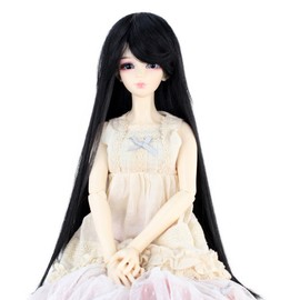 Synthetic Long Straight 8-9 Inch 1/3 BJD MSD DOD Pullip Dollfie Doll Wig Hair Accessories Not for Human