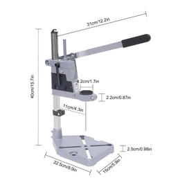 Drill Press Stand Universal Bench Clamp Desktop Drill Holder For Workbench Repair Tool Clamp Drilling Collet Press Table With Aluminum Base Compatible