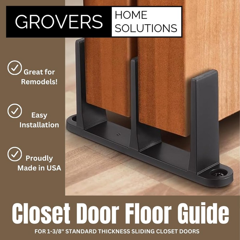 Sliding Closet Door Floor Guide Bracket | Universal Fit for