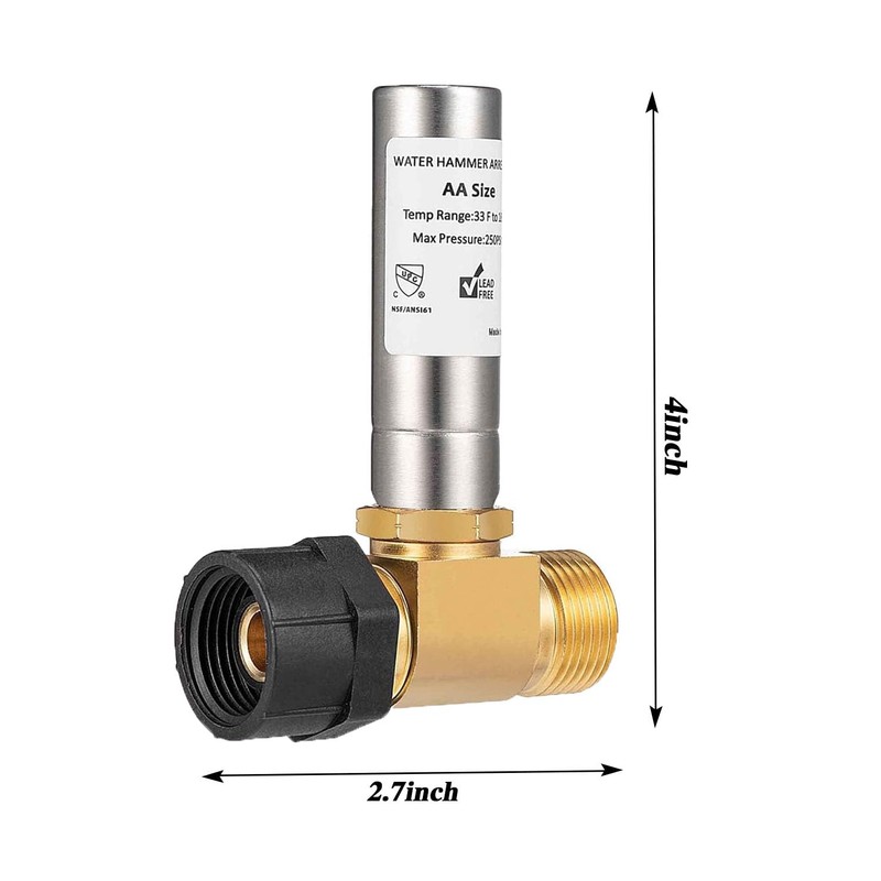 Lyfengdeam Water Hammer Arrestor Toilet 7/8 Inch, Shock Absorbing &