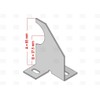 Designer Vertical Column Single Arm Universal Radiator Brackets (65 mm,