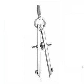 4.3 Inch Long Spring Dividers Calipers, Spring Gauge Multifunctional Painting Tool Leather Plate Making Knob Electrocardiogram Engineering Metal Compass