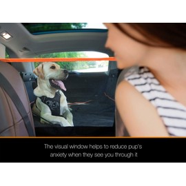 iBuddy SUV Cargo Liner for Dogs, Waterproof Dog Cargo Cover with Bumper Flap Protection Durable Toyota Rav4 Trunk Mat for Pets Keep Your Vehicle Trunk Clean Universal Fit SUV Car Seat Cover