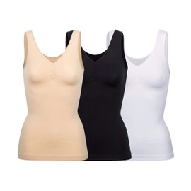 Sockenversandhandel.de Shaping Shirt, Tummy Control Effect, Seamless (40/42, White), White
