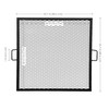 Sunnydaze X-Marks Fire Pit Cooking Grate - Outdoor Square Black