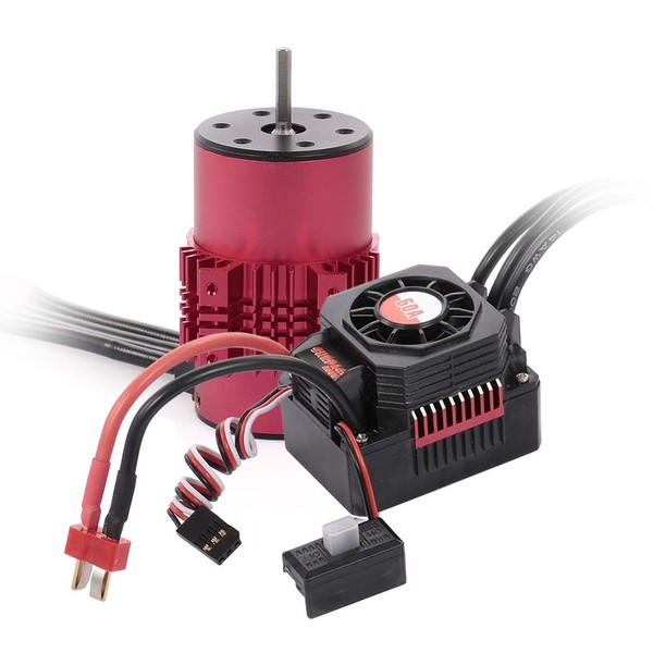 GoolRC Surpass Hobby 3660 2600KV Brushless Motor with Heat Sink and 60A ESC with BEC Waterproof for 1/10 1/8 RC Car Truck