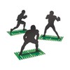 Football Player Silhouette Centerpieces - 3 Pieces - Party Decor