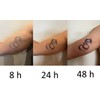 4 Sheets of Long-Lasting Compass Tattoos World Tattoos Semi-Permanent Tattoos