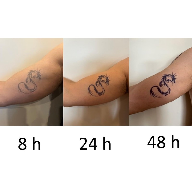 4 Sheets of Long-Lasting Compass Tattoos World Tattoos Semi-Permanent Tattoos