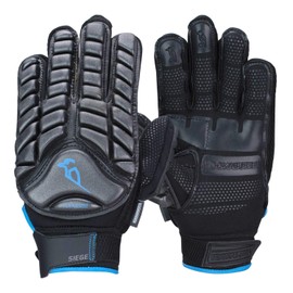 KOOKABURRA Unisex's Siege Hockey Handguards, Black/Blue, Large Left Hand