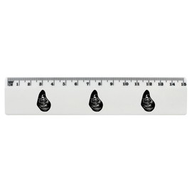 Azeeda 'Sea Mussel' 15cm (6 Inch) White Plastic Ruler (RL00008877)