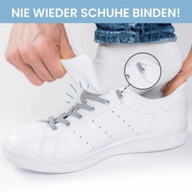 Leazy Flat Elastic Shoelaces - The Flat, Flexible Shoe Strap for Hooking On