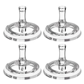 Sippy Straw Nipple for Dr. Brown's Wide-Neck Baby Bottles & Sippy Spout Bottles,Leak-Proof Replacement Silicone Bottle Nipple BPA-Free, 8m+, 4 Count