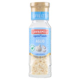 Cannamela - Liofilizzati, Aglio, Confezione da 27g. Gusto Fresco Naturale. Ideale per soffritti, sughi, zuppe, carni, pesce, patate, bruschette. Inumidire il prodotto prima di qualsiasi utilizzo