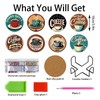 8 PCS Coffee Diamond Art Coasters Kits, Diamond Painting Coasters