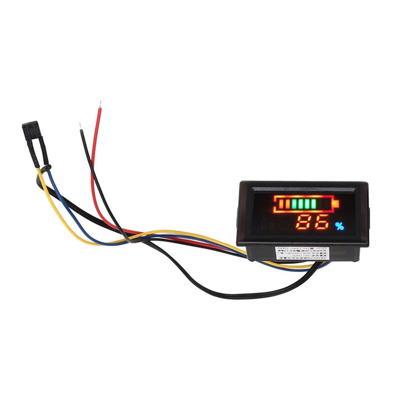 YB28VTM LED Digital Voltmeter Low Power Alarm Battery Indicator Thermometer