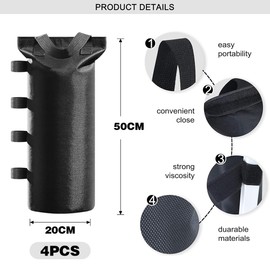 Gazebo Weights, Pack of 4 Sandbags for Weighting, Sandbag Weighted 800D Oxford Fabric, Gazebo Weight 50 x 20 cm for Gazebo, Garden, Beach Tent, Parasols