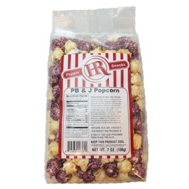 Peanut Butter & Jelly Popcorn | HR Poppin' Snacks - Made in USA - Made in Nebraska - Nebraska popcorn - Produced in Gibbon, Nebraska