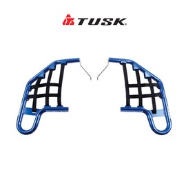 Tusk Comp Series Nerf Bars Blue with Black Webbing for Yamaha Raptor 350 2004-2013