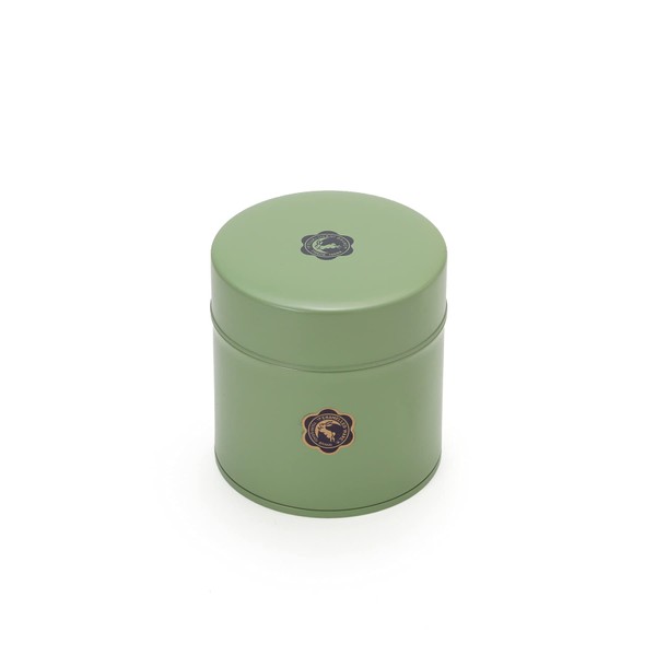 Tsukihito Seal 106-09071 Tsuki Rabbit Tin (Small), Green, Tea Leaves, Tea Canister, Coffee Canister, Small Items, 5.3 oz (150 g)