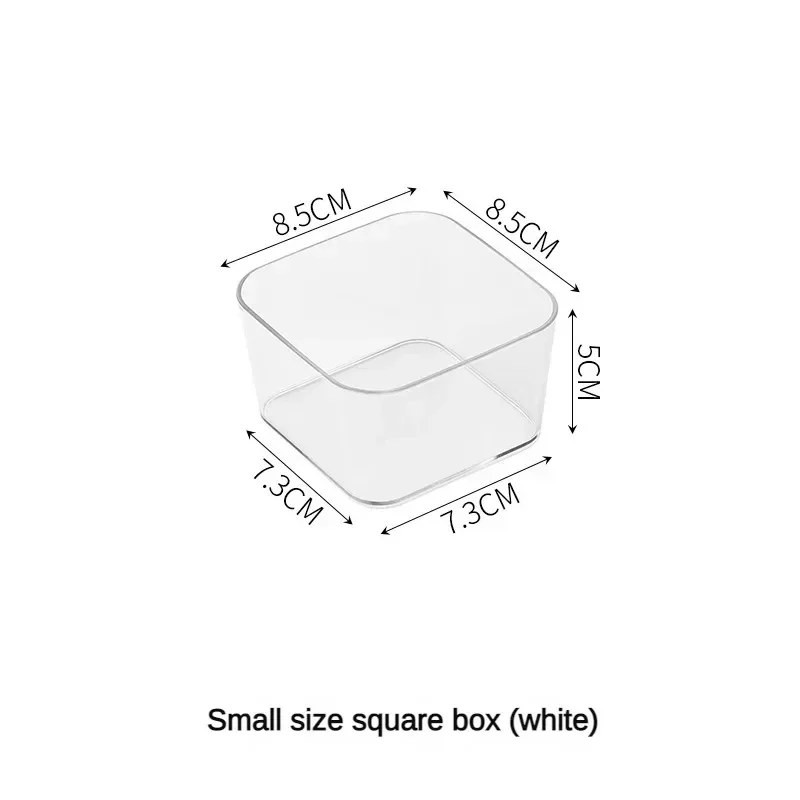 Desk Drawer Organizers Set – Clear Plastic Storage Bins for