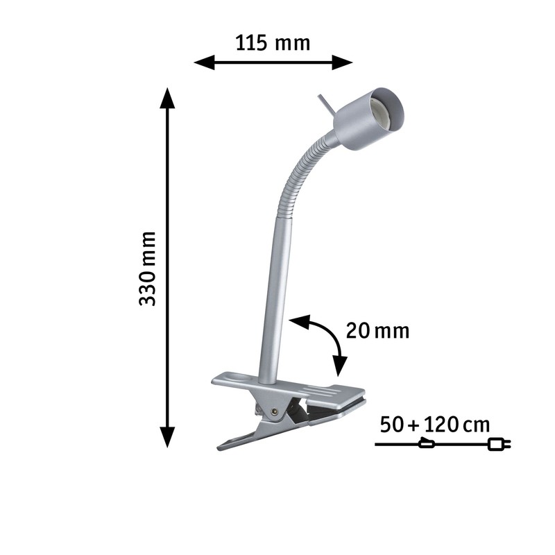 Paulmann Finja 95426 Clamp Spot Light GU10 max 6.5 W