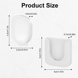 Realjoy Pack of 6 Magnetic Holder, Remote Control Holder, Wall Mount, White Holder, Remote Control without Punching for TV, Remote Control of Air Conditioning, Power Strip