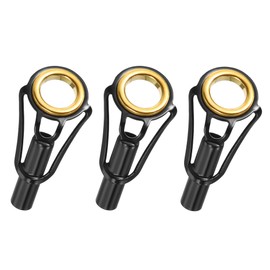 PATIKIL 4mm Tube Dia Fishing Rod Tips Repair Kit, 3pcs Stainless Steel Ring Guide for Saltwater Freshwater Fishing