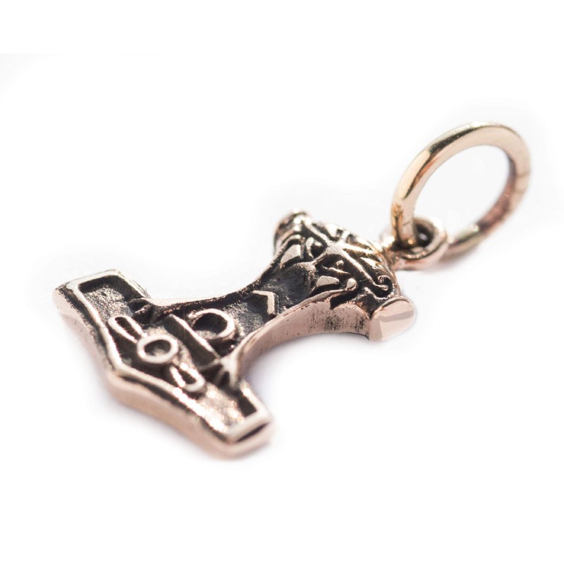 Windalf TorsÂN Small Thor's Hammer Pendant 2 cm Bronze, Fabric