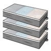AiQInu Pack of 3 Underbed Storage Boxes 100 x 50