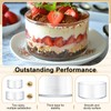 Teenyyou 2 Pcs Large Glass Trifle Bowls Glass Salad Bowls