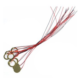 Gorise 15Pcs 35mm Piezo Disc Transducer Contact Microphone Trigger Sound Sensor with 25cm Wires for Acoustic Instrument Mic Drum Trigger Acoustic