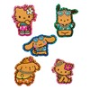 Sanrio 485675 Sticker Set (Coconut Vacation), Sanrio Characters, PVC, Paper,
