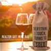 GIFTED LUGAR Realtor Wine Gift Bottle Bag, Everything I Touch