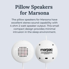 Yogasleep Pillow Speakers for Marsona Sound Machine (White) Compatible with Marsona 1288A