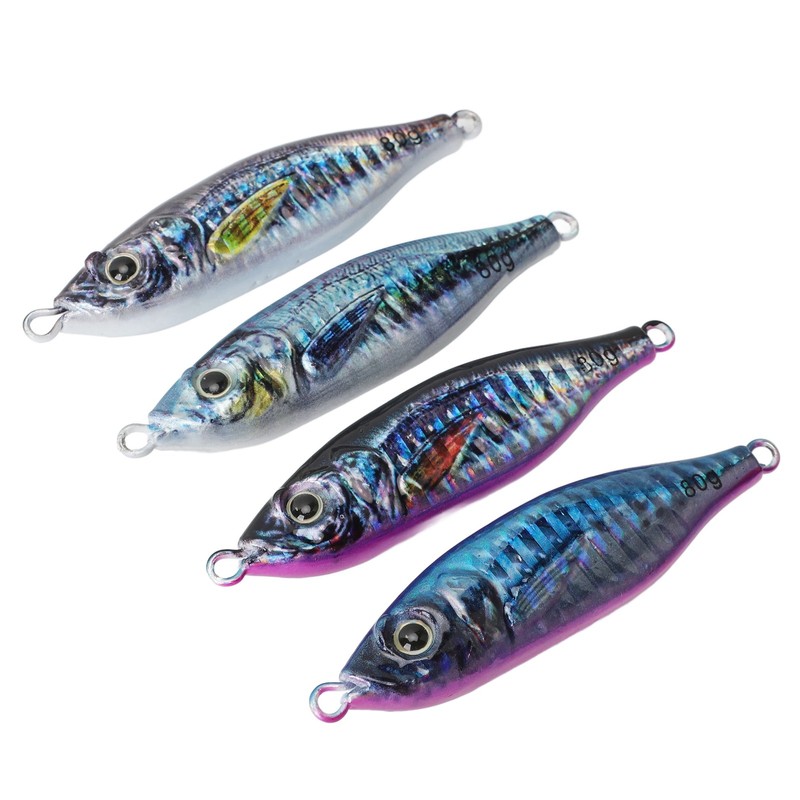 Fishing Lures 3D Spray Painting Simulated Luminous Iron Fishing Baits