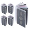 5 Packs Plastic Wallet Insert, Clear Credit Card Holder Wallet