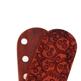 ANKROYU Magnet Finger Stress Relief Slider Wood Finger Stress Relief Toy Wooden Decompression Toy Suitable for Youth Padauk (Multi Skeleton Head)