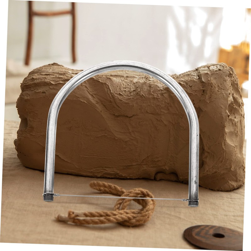Sewroro Stainless Steel Mud Cutter Pottery Cutting Tool Clay Wire
