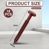 Blulu 18 Pcs 3 Inch Vinyl Shutter Fastener Window Panel