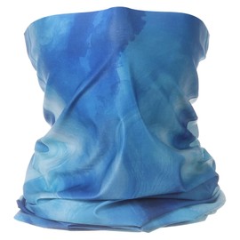 HARFINGTON Summer Cooling Neck Gaiter Sun Protection Face Mask Fishing Neck Gaiter Unisex Sunscreen Breathable Bandana for Hiking Outdoor Sports, Bright Blue-Purple