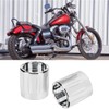 2pcs Aluminum Alloy Motorcycle Axle Skull Nut Bolt Cover Cap
