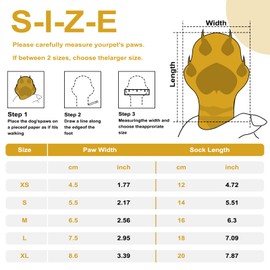 Muecleao Dog Socks Paws Stop Licking, 2 Pairs Anti Slip Dog Cat Traction Control Socks with Reflective Straps, Pet Paw Protectors for Injured Paws Hardwood Floors Indoor Wear (Brown, M)