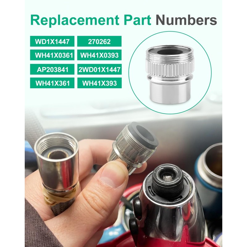 WD1X1447 Faucet Adapter Fit for GE Portable Dishwashers, Replace 270262