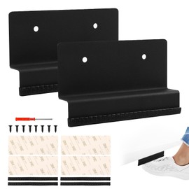 New Hands-Free Cabinet Foot Pull for Trash Drawer,handless Handle，Touchless Hands Free Design for Full Overlay Cabinet Door (2, Black)