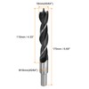 HARFINGTON 2pcs Brad Point Drill Bits 18mm(45/64") Dia Straight Round