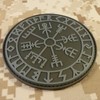ACU Subdued Vegvisir Viking Compass Norse Rune Morale Tactical PVC